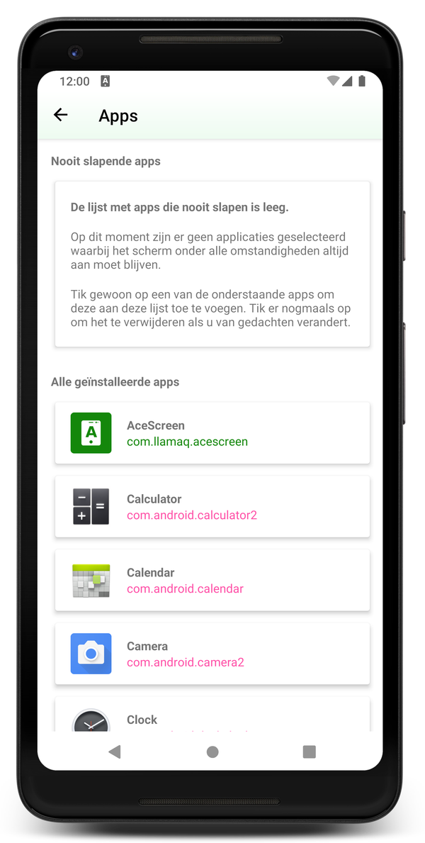 AceScreen: Nooit slapende apps beheren