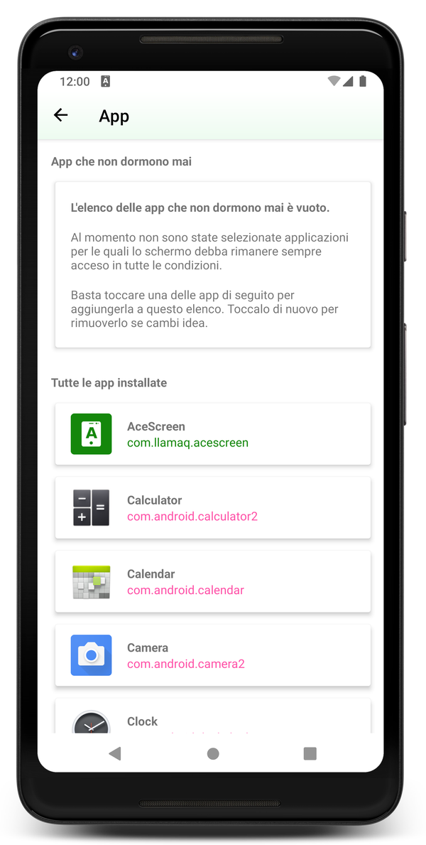 AceScreen: Gestire le app che non dormono mai